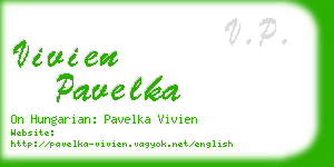 vivien pavelka business card